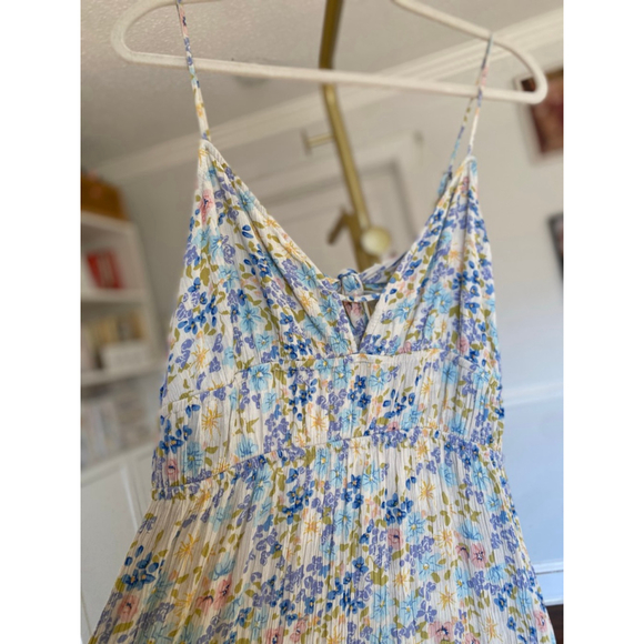 SO Ditsy Floral Maxi Dress Cottagecore Romantic European Parisian Coquette Party - Picture 4 of 10